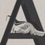 A Is For Anteater, Alphabet Card, thumbnail 2 of 3