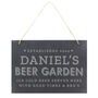 Personalised Beer Garden Hanging Slate Sign, thumbnail 2 of 4