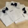 Personalise Boy's 4pc Wedding Linen Blend Brace Outfit, thumbnail 2 of 12