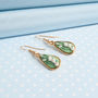 Hand Painted Lily Of The Valley Earrings, thumbnail 2 of 4