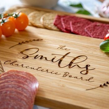 Personalised Bamboo Charcuterie Board, 2 of 7