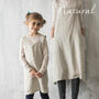 Linen Crossover Pinafore Apron For Women And Kids, thumbnail 10 of 12