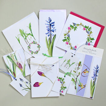 Botanical Stationery And Bookmark Letterbox Gift Set, 2 of 12