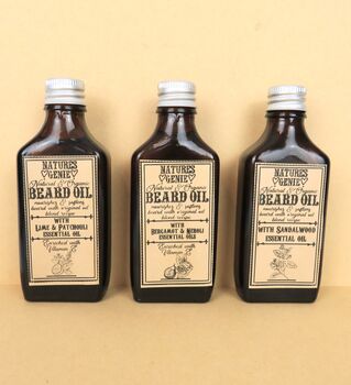 Natural Beard Oil Gift Set For Men, 4 of 6