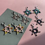 Handmade Shimmering Star Earrings, thumbnail 3 of 10