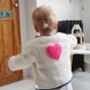 Baby And Child's Quilted Coat With Heart Motif, thumbnail 2 of 12