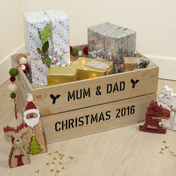 Personalised Large Christmas Gift Crate, 2 of 5