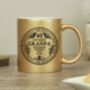 Personalised Worlds Best Gold Mug Gift, thumbnail 4 of 6