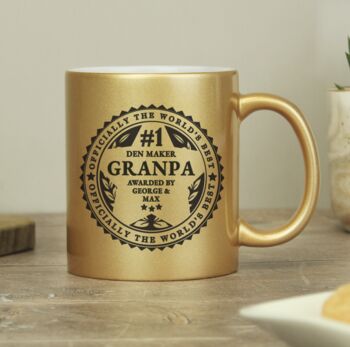 Personalised Worlds Best Gold Mug Gift, 4 of 6