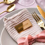 Personalised Mirror Gold Wedding Place Setting, thumbnail 2 of 8