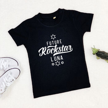 Future Rockstar Personalised T Shirt With Stars, 3 of 5