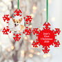 Personalised Pet Photo Christmas Snowflake Decoration, thumbnail 1 of 4
