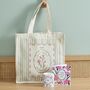 Personalised Birth Flower Mug And Tote Bag With Card Gift Set, thumbnail 3 of 3
