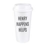 Personalised Reusable Double Walled Travel Mug Cup, thumbnail 5 of 5