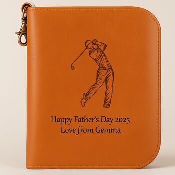 Personalised Golfer’s Accessory Gift Set – Tan Leather, 2 of 12