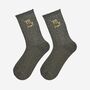 Women's Glitter Socks Black Gold Zodiac Scorpio, thumbnail 1 of 5