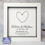 Personalised 6th Anniversary Gift Framed Iron Heart, thumbnail 1 of 7
