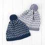 Arrow Knitted Pom Pom Hat, thumbnail 2 of 6