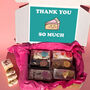 Personalised Six Mini Loaf Cakes Thank You Gift Box, thumbnail 4 of 5