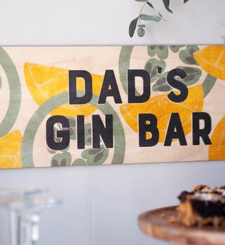 Personalised Cocktail Wooden Sign, 3 of 5