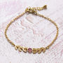 Delicate Gold Vine Birthstone Bracelet, thumbnail 3 of 12