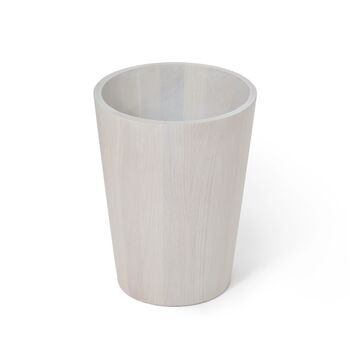 Solid Oyster White Oak Contemporary Storage Bin, 3 of 5