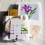 Idyllic Iris T Shirt Cross Stitch Kit, thumbnail 3 of 7