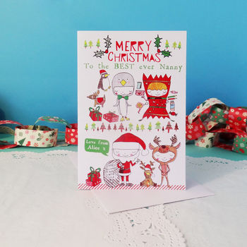 Personalised Best Ever Christmas Card, 2 of 4