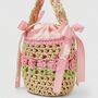 Girls Personalised Tulip Straw Bag, thumbnail 1 of 5