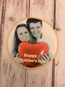 Personalised Giant Photo Cookie – Valentine’s Day Love Biscuit Gift, 3 of 5