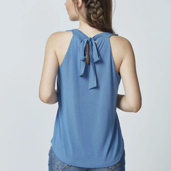 Hannah Micromodal Jersey Top Blue, 2 of 2