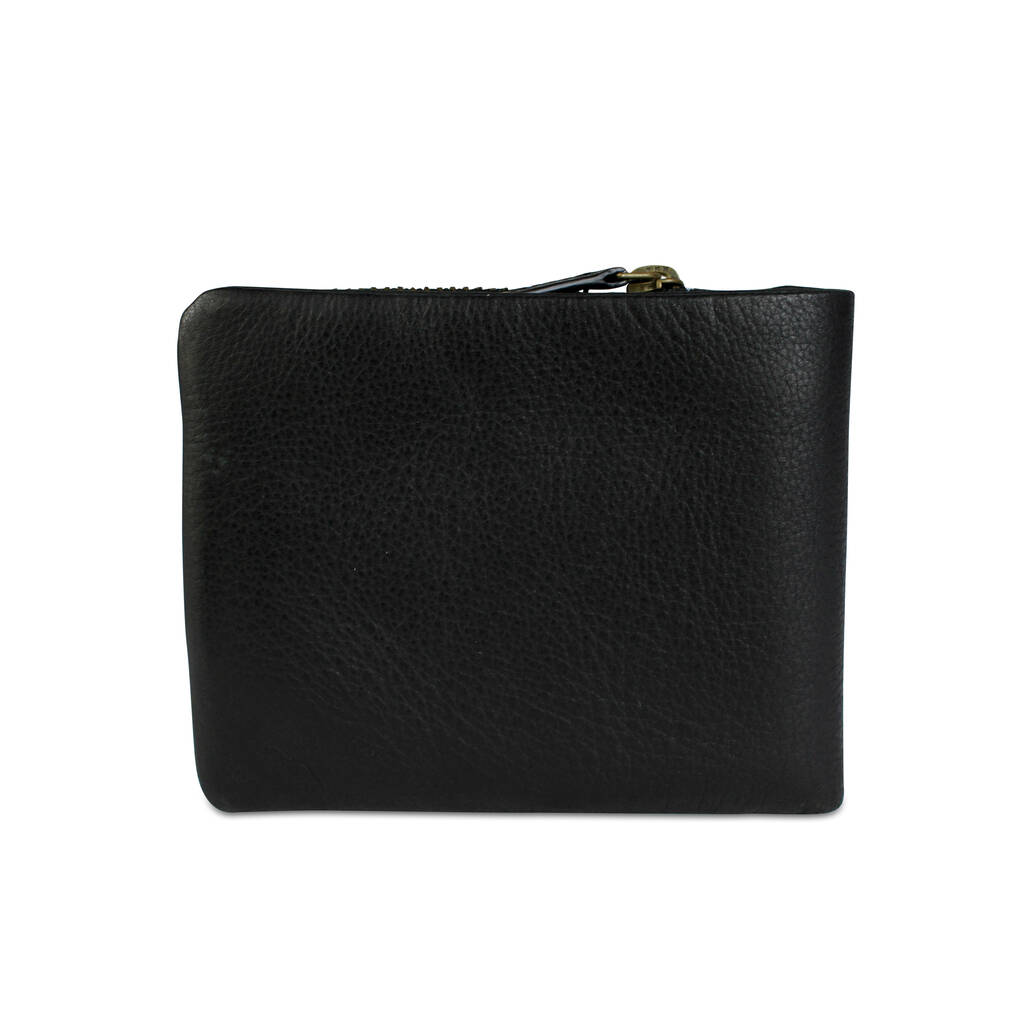 'Hudson' Men's Leather Bi Fold Wallet In Black By LeatherCo ...