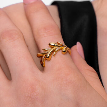 Sycamore Ring In Gold Vermeil, 2 of 4
