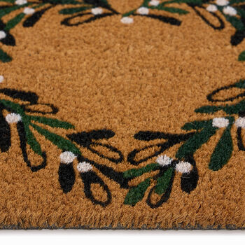 My Mat Coir Christmas Mistletoe Heart, 3 of 3