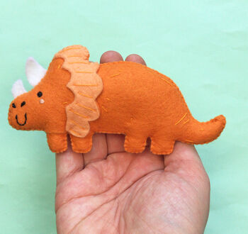 Tabitha The Triceratops Felt Sewing Kit, 5 of 5