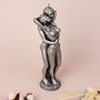 G Decor Lovers Embrace Romantic Silver 3D Candle, thumbnail 2 of 5