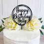 Personalised Acrylic Birthday Cake Topper Custom Name, thumbnail 2 of 7
