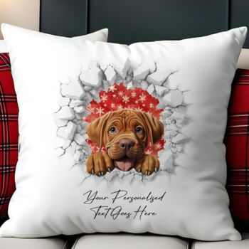 Personalised Christmas Dogue De Bordeaux Break Through, 5 of 10