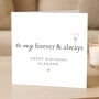 Forever And Always Birthday Card For Wife, Girlfriend Or Partner, thumbnail 1 of 7