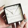 Personalised Wedding Thank You Botanical Necklace, thumbnail 1 of 3
