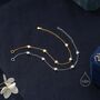 Sterling Silver Trillion Cut Cz Bezel Bracelet, thumbnail 5 of 12