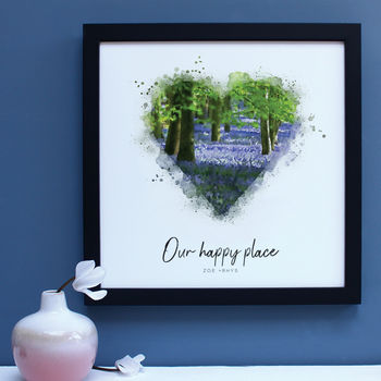 Personalised Our Happy Place Framed Print, 5 of 7