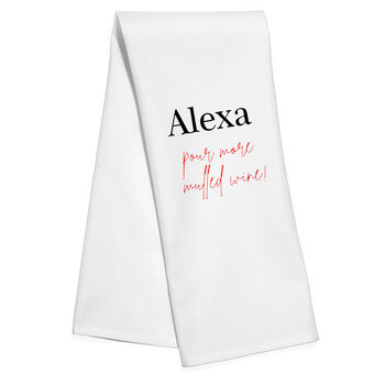 Funny Alexa Christmas Tea Towels, 6 of 6