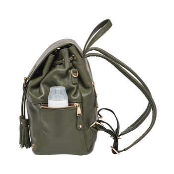 Thor Olive Leather Backpack, 9 of 11