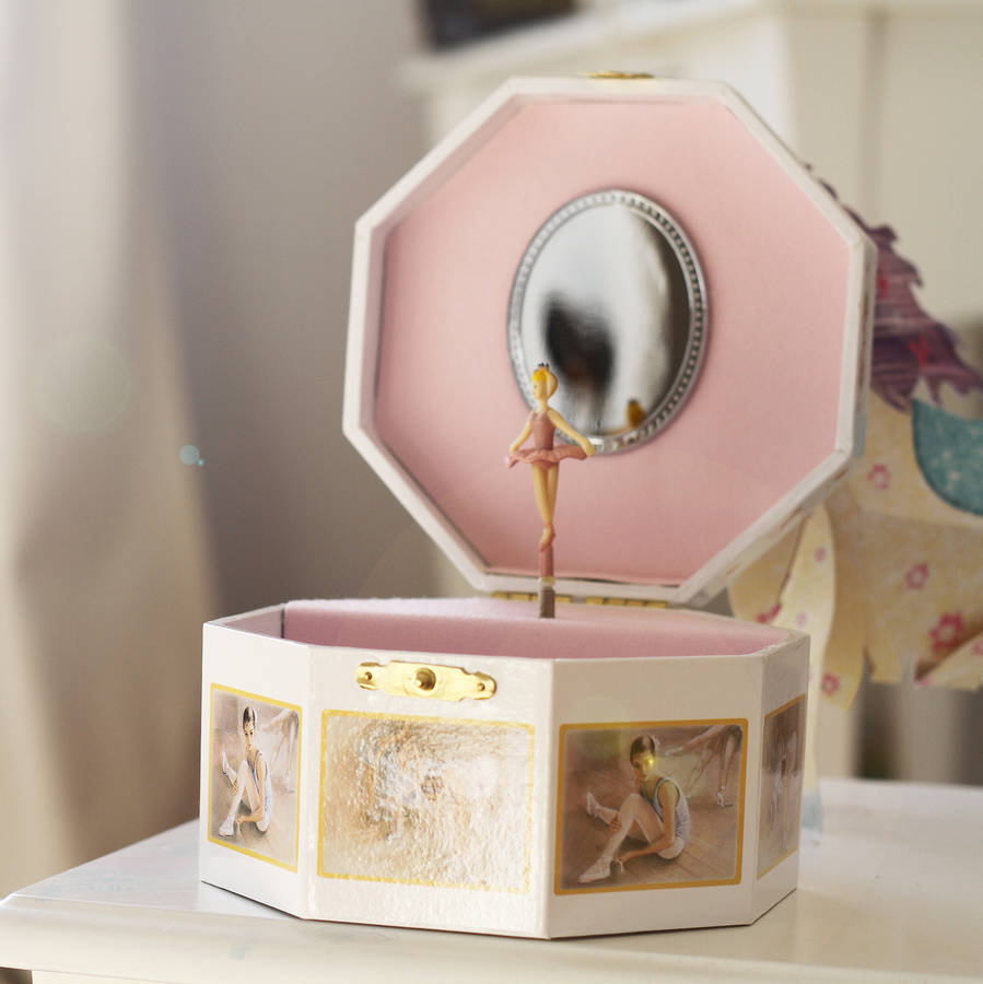 Pink Ballerina Music Jewellery Box By Loula And Deer 