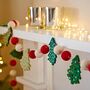 Felt Christmas Tree Garland, thumbnail 3 of 5