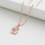 18ct Rose Gold Plated Rabbit Necklace, thumbnail 1 of 2