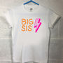 Big Bro Lil Bro/Big Sis Lil Sis Neon Lights Tshirt, thumbnail 2 of 7