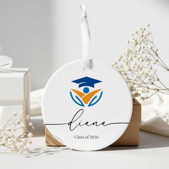 Personalised Graduation Logo Bauble, 3 of 6