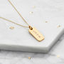 Gold Or Silver Engraved Nameplate Pendant Necklace, thumbnail 1 of 7
